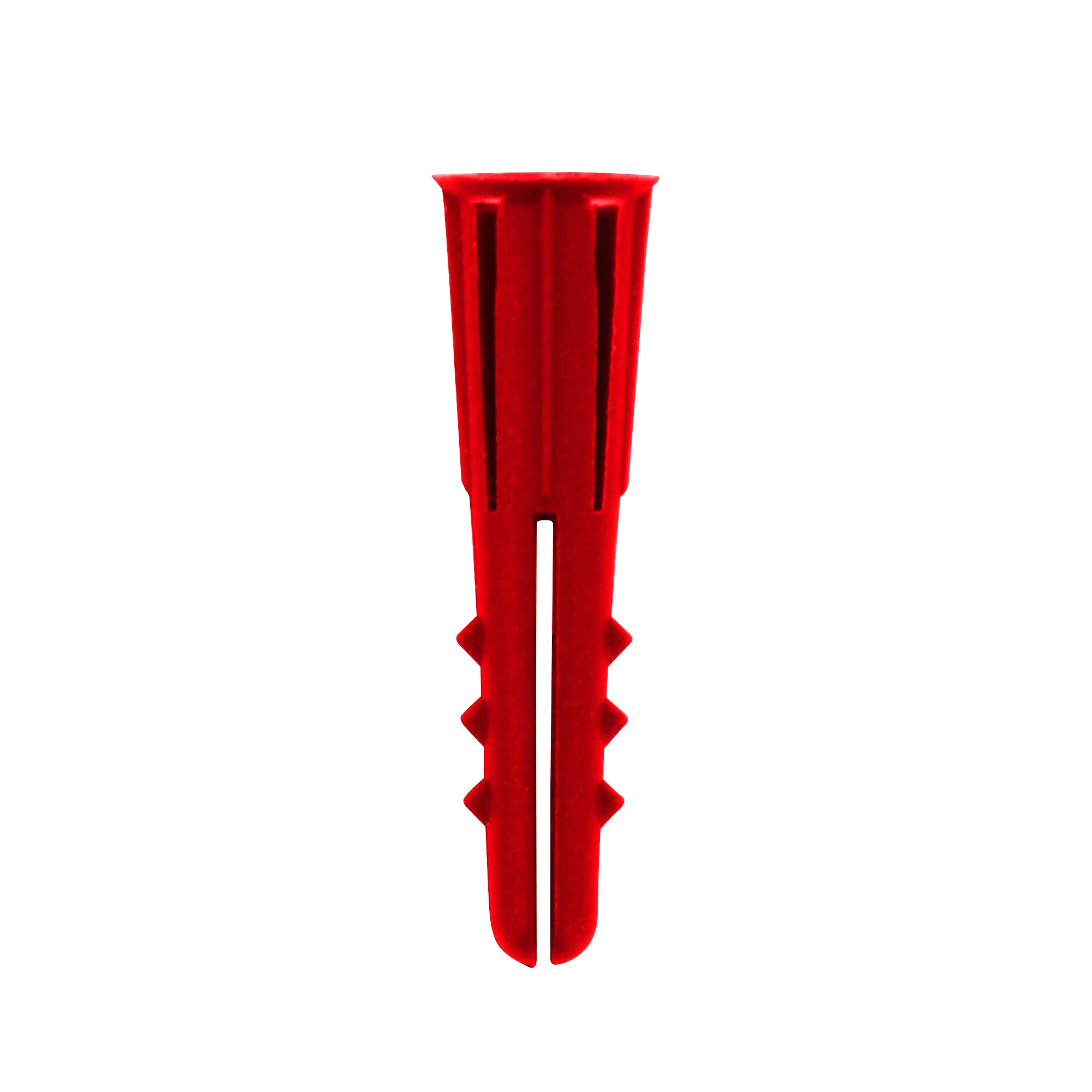 Plasplugs Originals Red Plastic Wall plug (Dia)7mm (L)30mm, Pack of 50