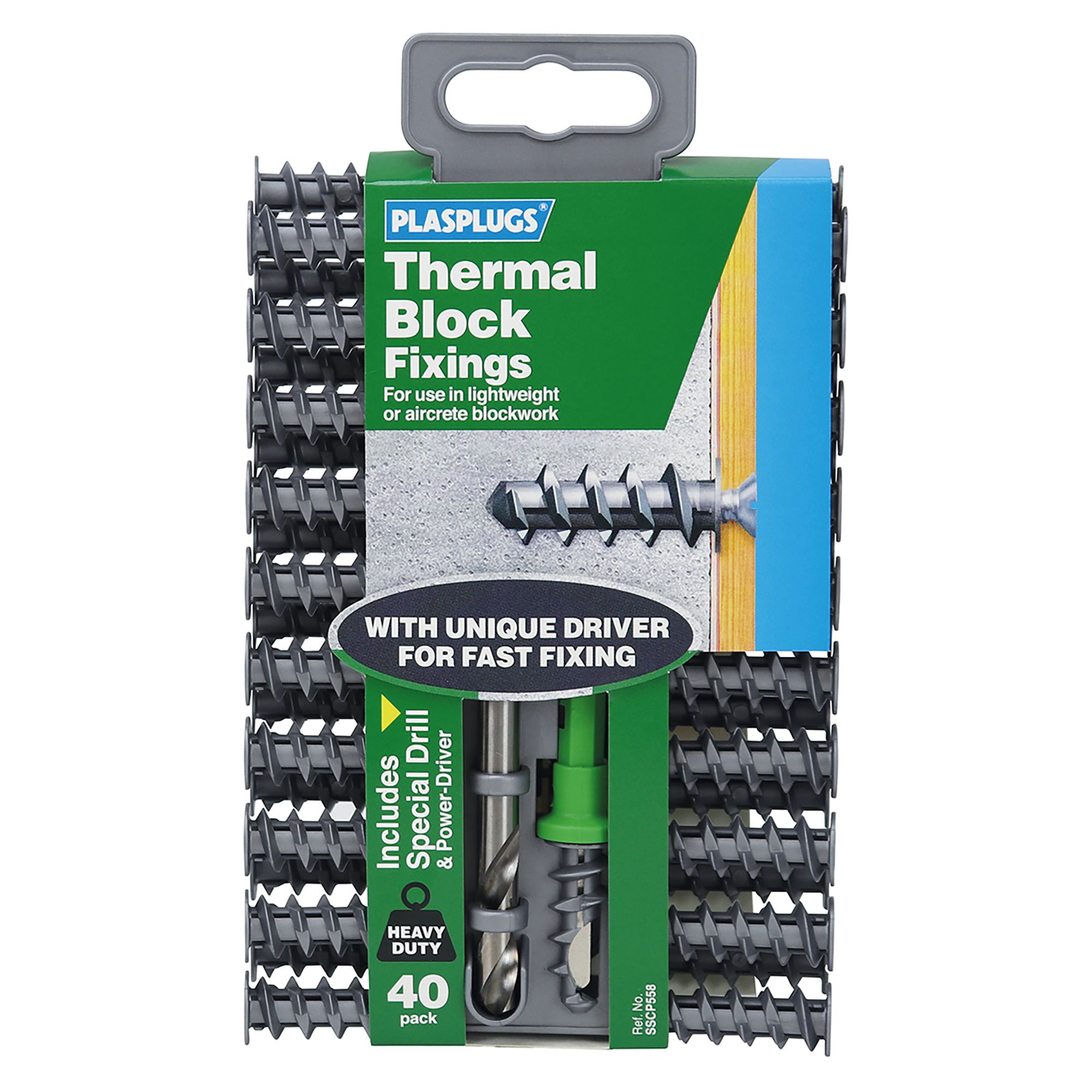 Amazon.com: PLASPLUGS PLASSCP558 Aercrete Fixings, Set of 10