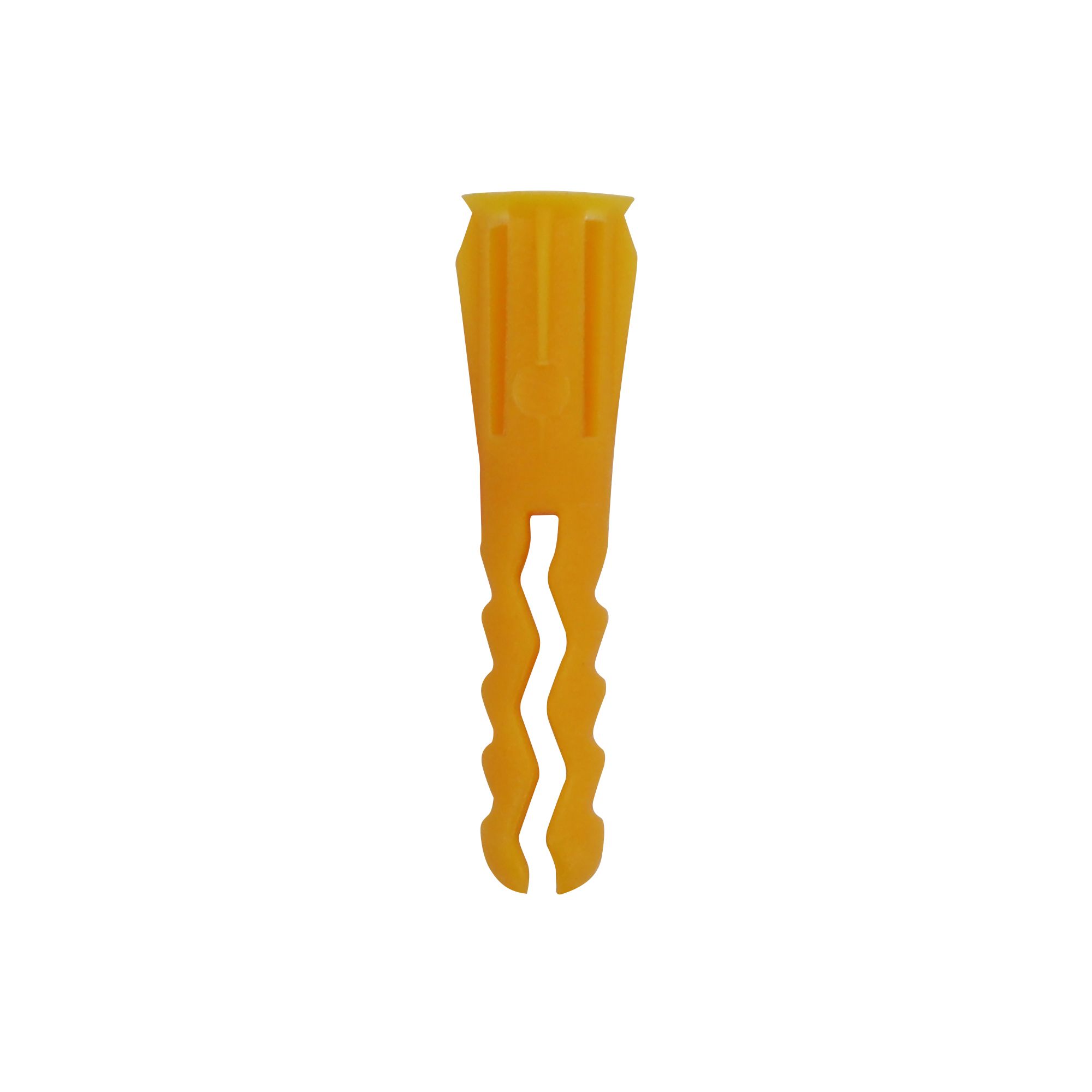 Plasplugs Super Grips Yellow Plastic Wall plug (Dia)4.5mm (L)24.5mm, Pack of 100