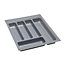 Plastic Stainless steel effect Utensil tray, (H)50mm (W)360mm