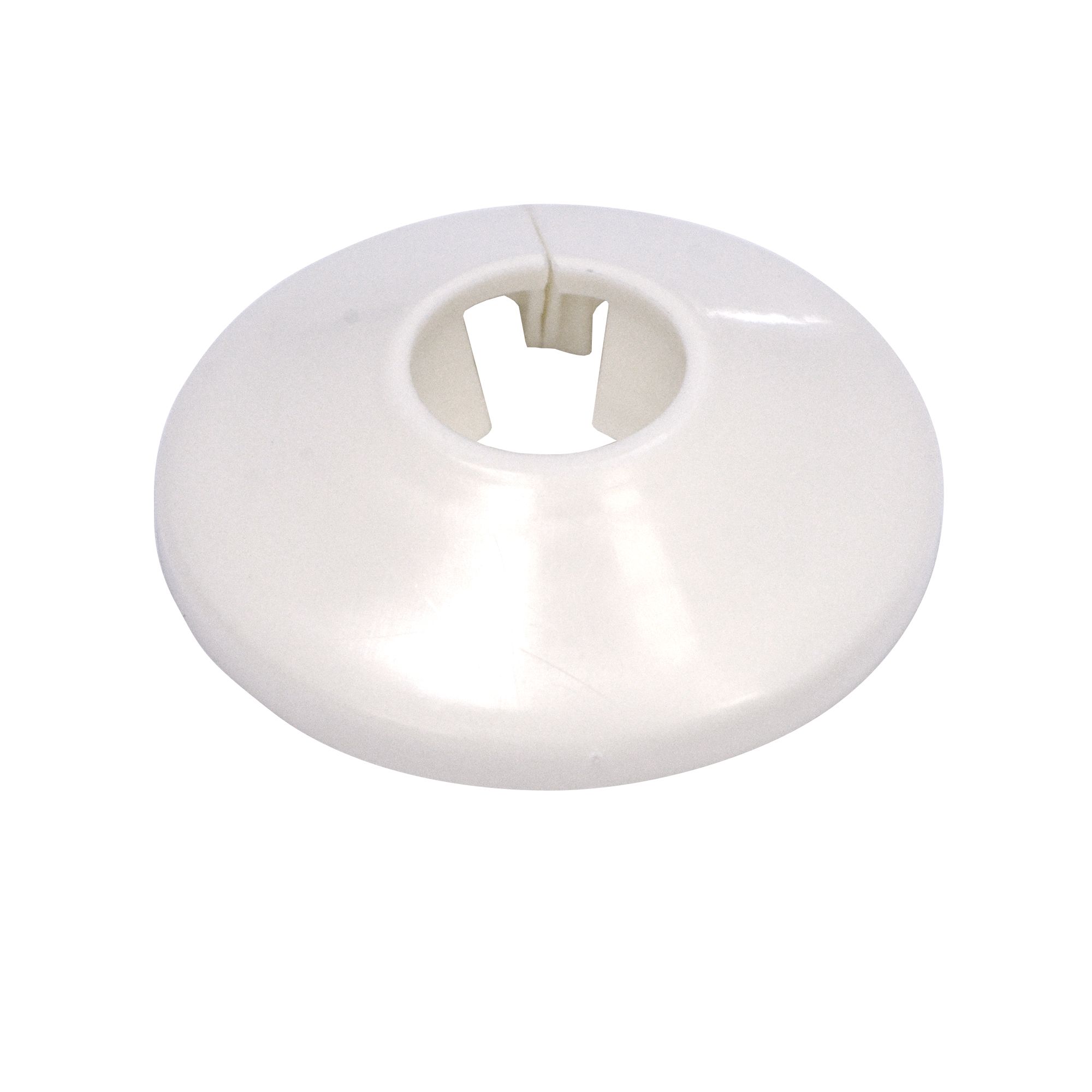 Plastic White Pipe collar (Dia)16mm, Pack of 6