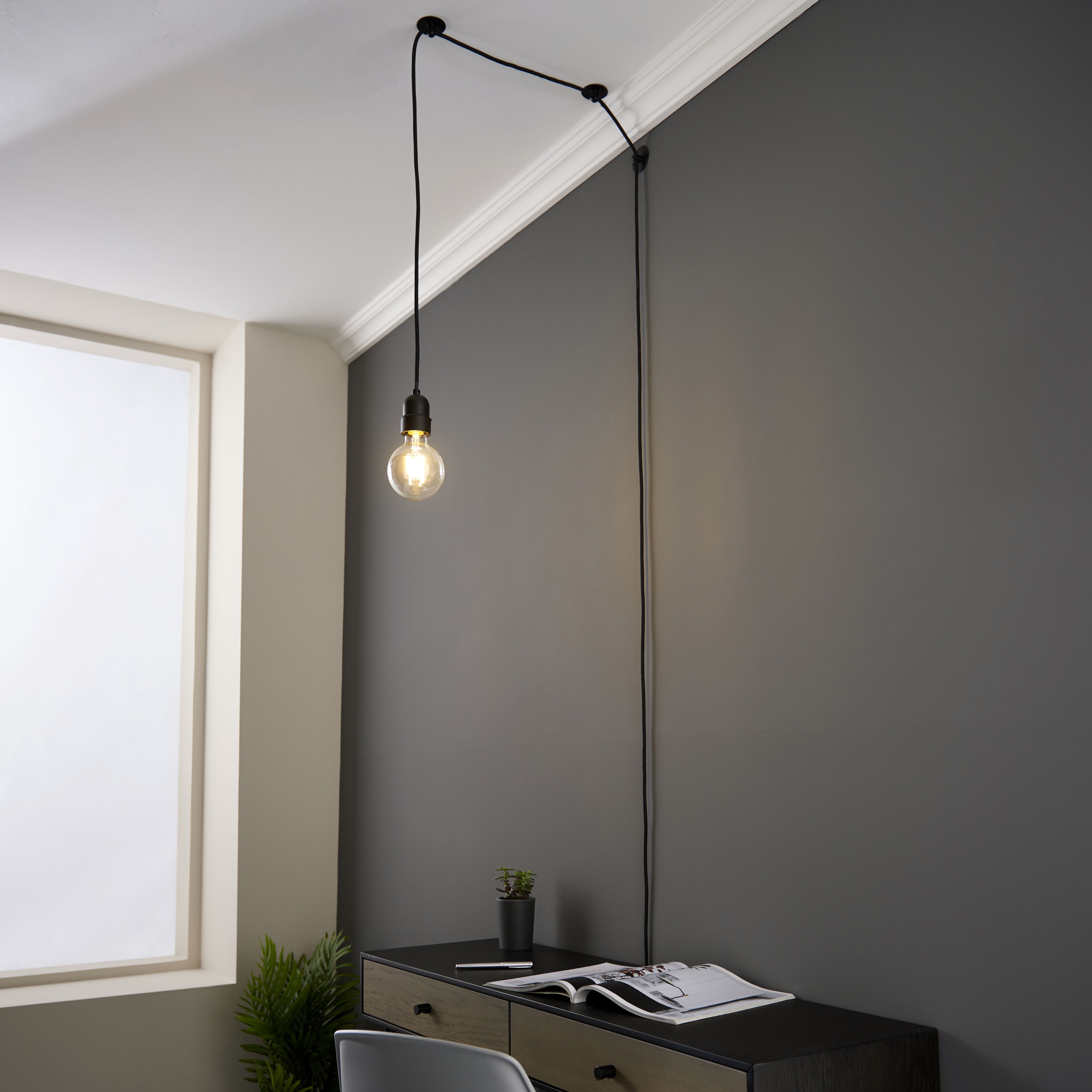 Corded plug deals in hanging light