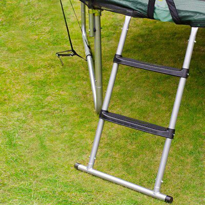 Plum 3 tread Steel Adjustable trampoline ladder 1.05m DIY at B Q