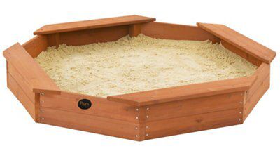 Plum Cedar red Wooden Octagonal Sand pit