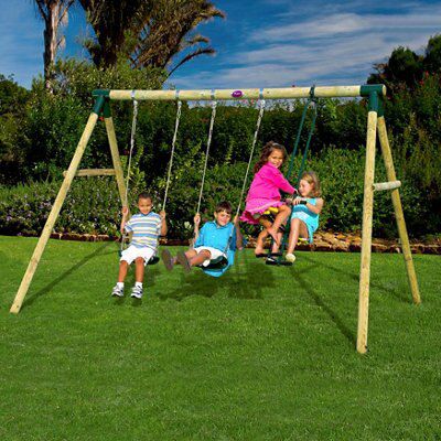 Plum Colobus Swing set