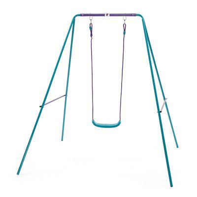 Plum Outdoor Steel Purple & Teal Swing