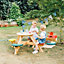 Plum Outdoor Wooden Picnic table