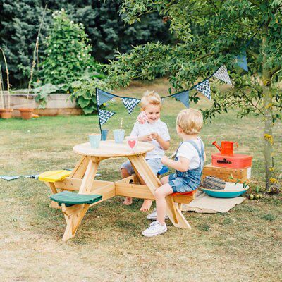 Plum Outdoor Wooden Picnic table