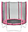 Plum Pink 6ft Trampoline & enclosure