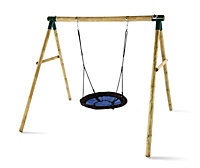 Plum Spider Monkey II Timber Natural Swing set