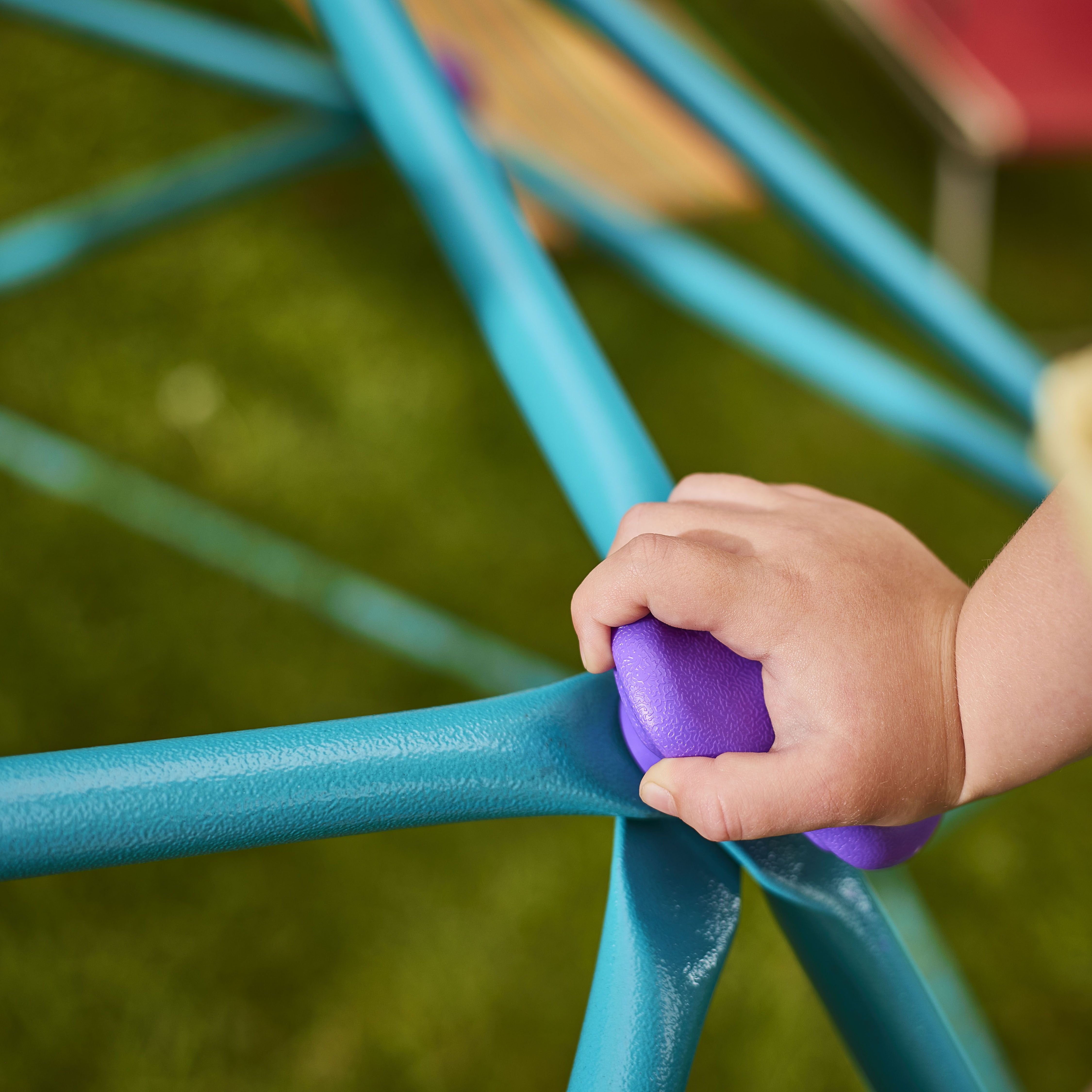 Plum Teal Metal Small Domed Climbing frame