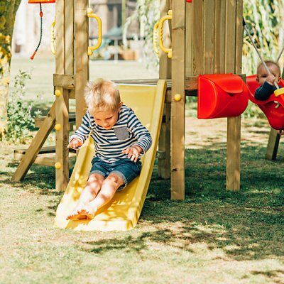 Plum Toddlers tower Wood Swing & slide