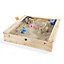 Plum Wooden Square Sand pit, Pack of 1