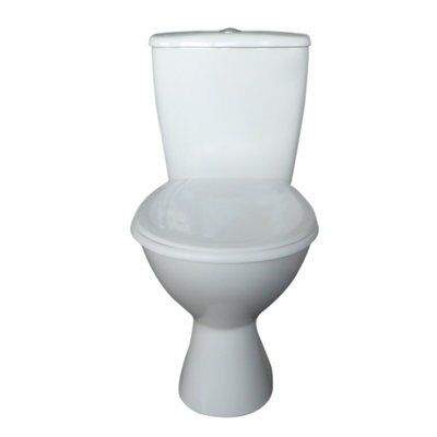 Plumbsure Bodmin Close-coupled Toilet with Standard close seat