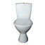 Plumbsure Bodmin White Close-coupled Toilet with Standard close seat
