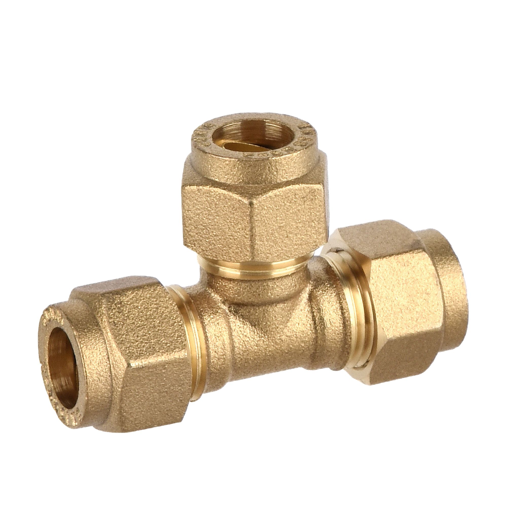 Plumbsure Brass Compression Equal Tee Dia 10mm X 10mm X 10mm Diy At Bandq