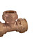 Plumbsure Brass Compression Equal Tee (Dia)15mm