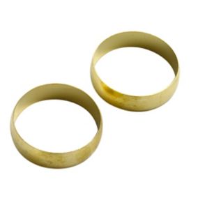 Plumbsure Brass Compression Olive (Dia)28mm, Pack of 2