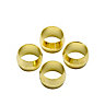 Plumbsure Brass Compression Olive (Dia)8mm, Pack of 4