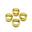 Plumbsure Brass Compression Olive (Dia)8mm, Pack of 4