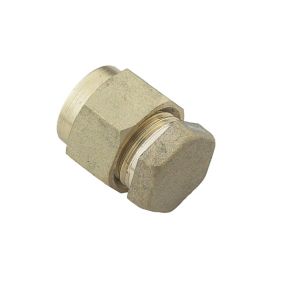 Plumbsure Brass Compression Stop end (Dia)8mm