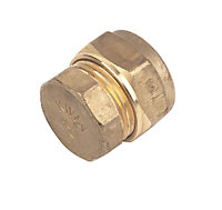 Plumbsure Brass Compression Stop end, Pack of 10