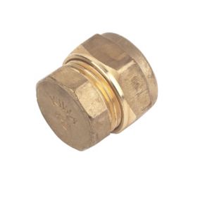 Plumbsure Brass Compression Stop end, Pack of 10