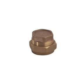 Plumbsure Brass Compression Stop end