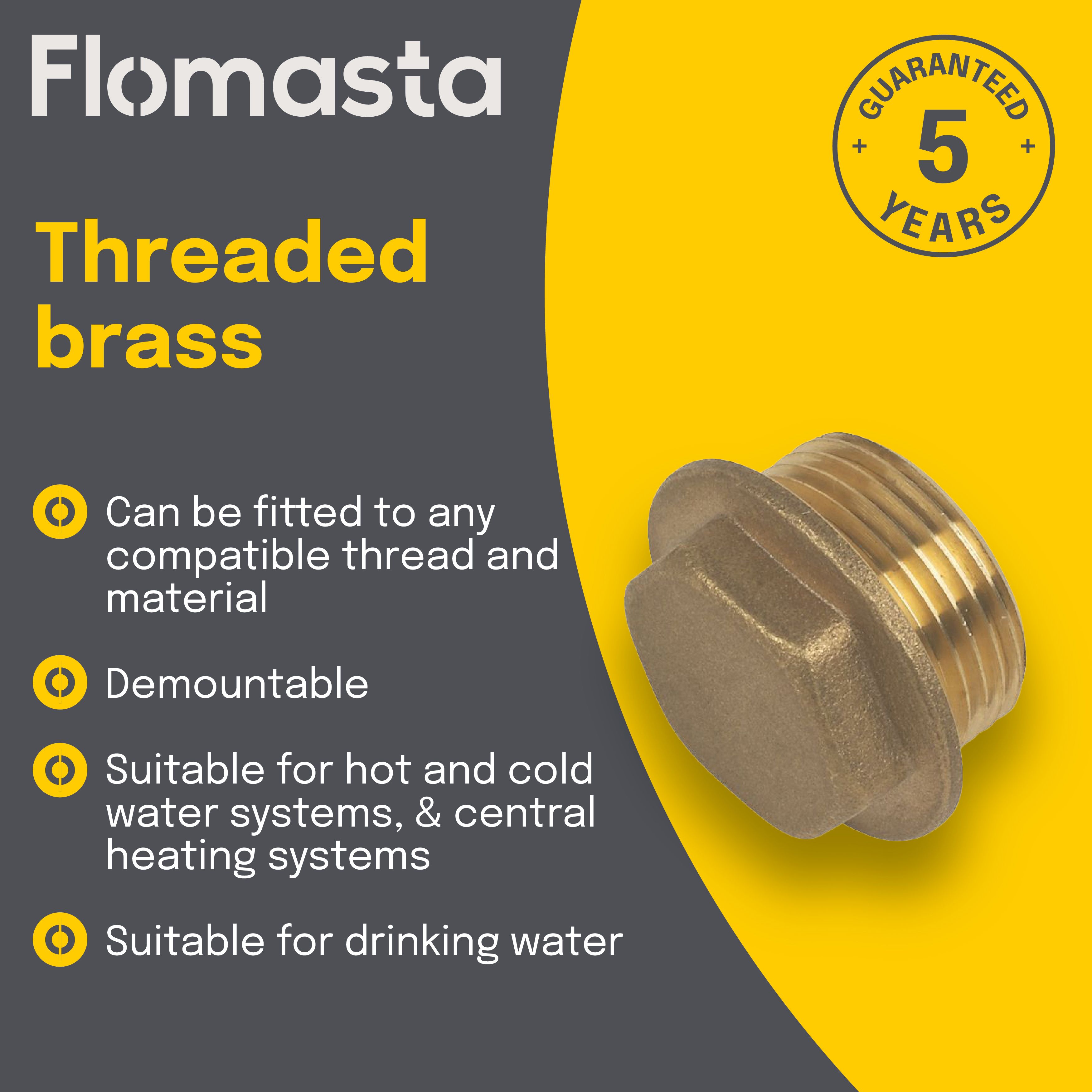 Plumbsure Brass Flange Male Nut (Dia)19mm
