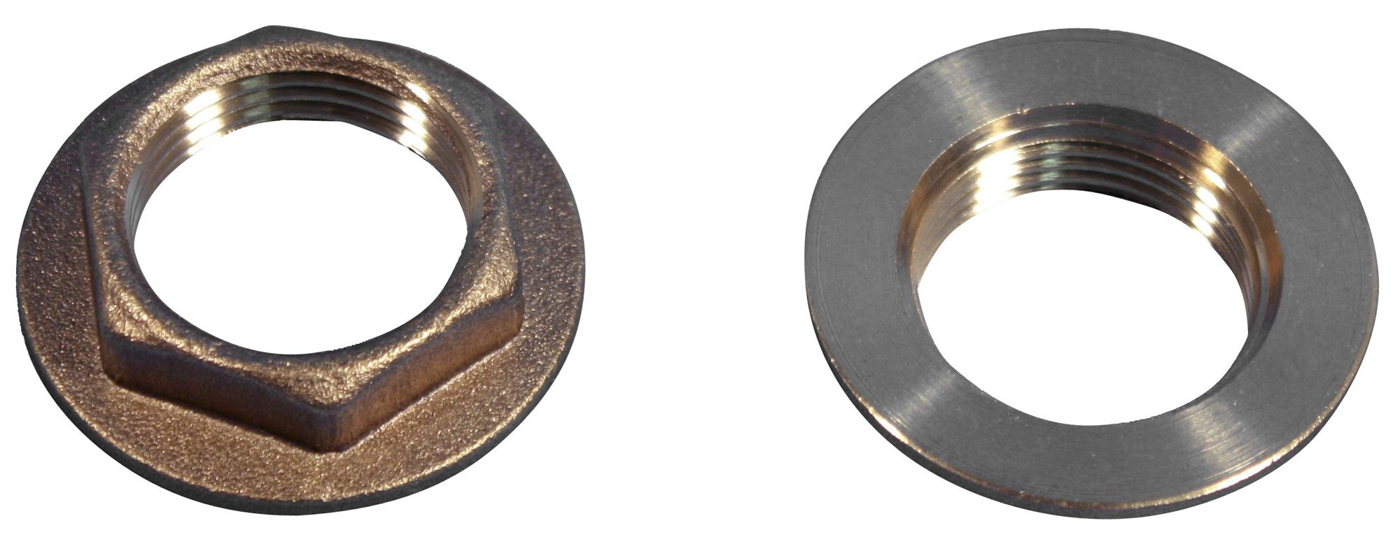 Plumbsure Brass Flange Threaded Backnut (Dia)19.05mm (Thread)¾" Pack of 2
