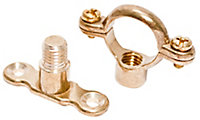 Plumbsure Brass Munsen ring & Wall plate (Dia)22mm, Pack of 2