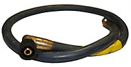 Plumbsure Brass & rubber Gas hose (L)1000mm