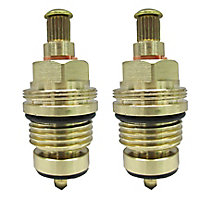 Plumbsure Brass Threaded Tap gland (Dia)8mm, Pack of 2