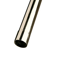Plumbsure Chrome effect Pipe sleeve (Dia)15mm, Pack of 3