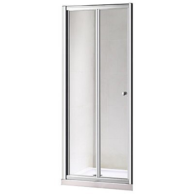 Plumbsure Clear Framed Bi Fold Shower, Bathroom Glass Door Size
