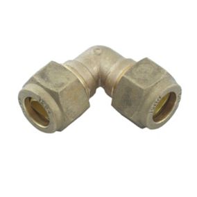 Plumbsure Compression 90° Pipe elbow (Dia)10mm 10mm