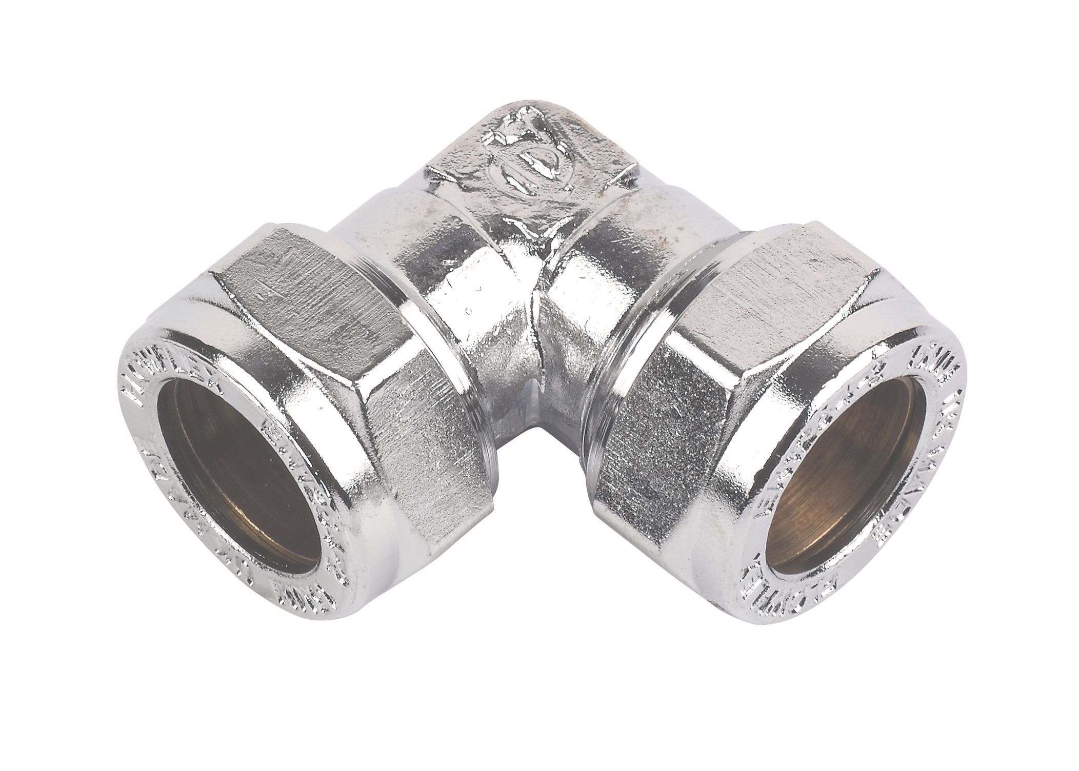Plumbsure Compression 90° Pipe elbow (Dia)15mm
