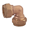 Plumbsure Compression 90° Pipe elbow (Dia)28mm 28mm