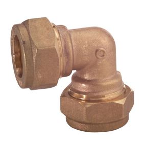 Plumbsure Compression 90° Pipe elbow (Dia)28mm