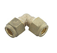 Plumbsure Compression 90° Pipe elbow (Dia)8mm 8mm