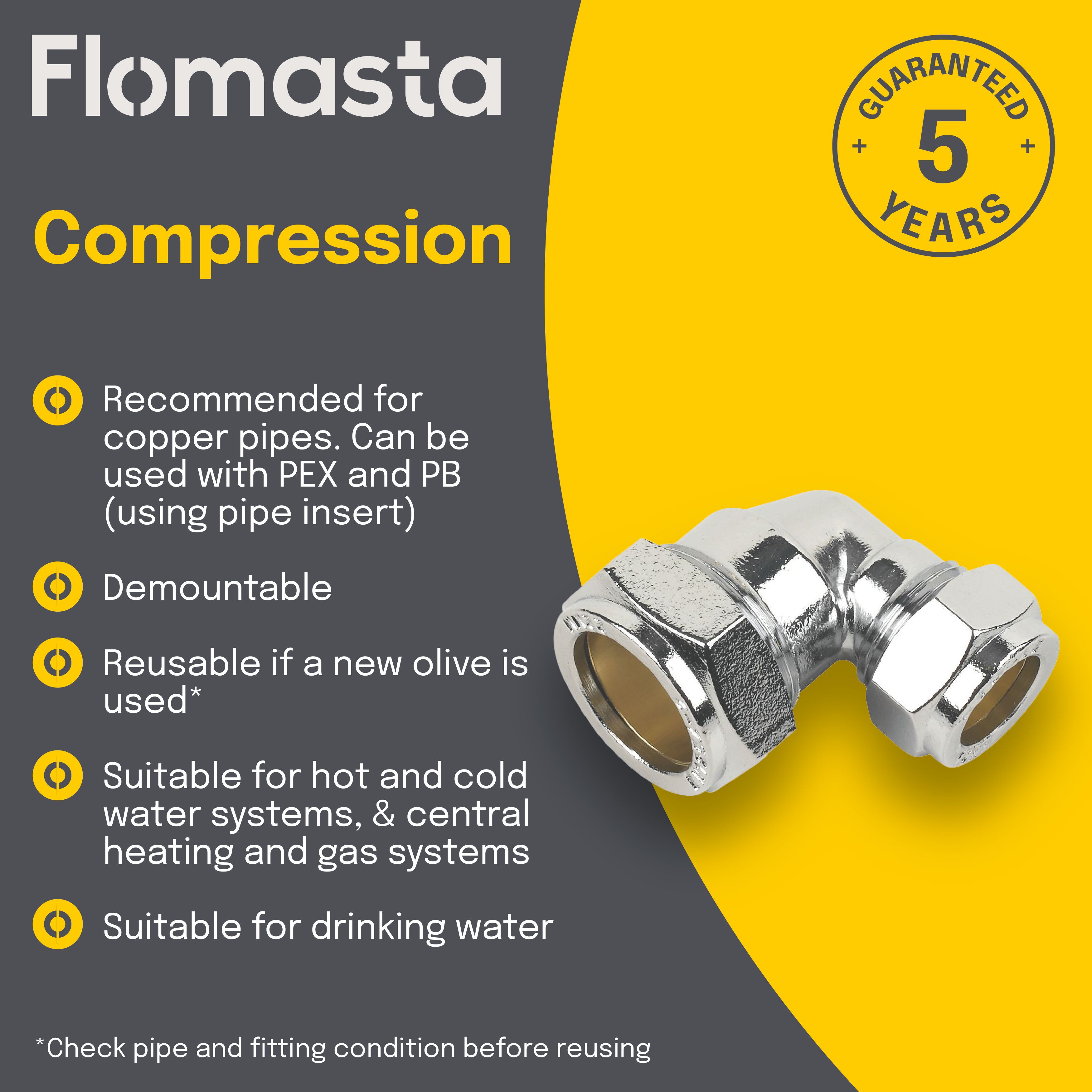 10-Pack 22mm X 15mm Press Fit Reducing 90 Degree Copper Elbows - Plumbing Connectors, Unfinished Copper