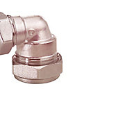 Plumbsure Compression 90° Reducing Pipe elbow (Dia)22mm