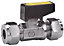 Plumbsure Compression Gas lever valve (Dia)10mm