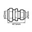 Plumbsure Compression Reducing Coupler (Dia)22mm