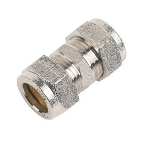 Plumbsure Compression Straight Coupler (Dia)15mm 15mm