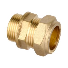 Plumbsure Compression Straight Coupler (Dia)22mm, (L)42.6mm