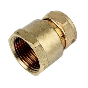 Plumbsure Compression Straight Coupler (Dia)22mm, (L)47mm