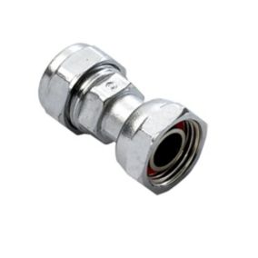 Plumbsure Compression Tap connector 15mm x 0.51" (L)48mm