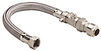 Plumbsure Compression Tap connector 22mm x 0.75" (L)300mm