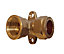 Plumbsure Compression Wallplate Pipe elbow (Dia)15mm